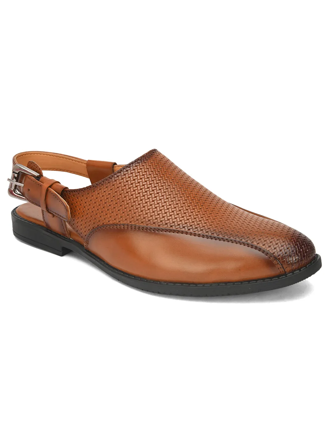 Fentacia Men Crossed Slip-On Sandals