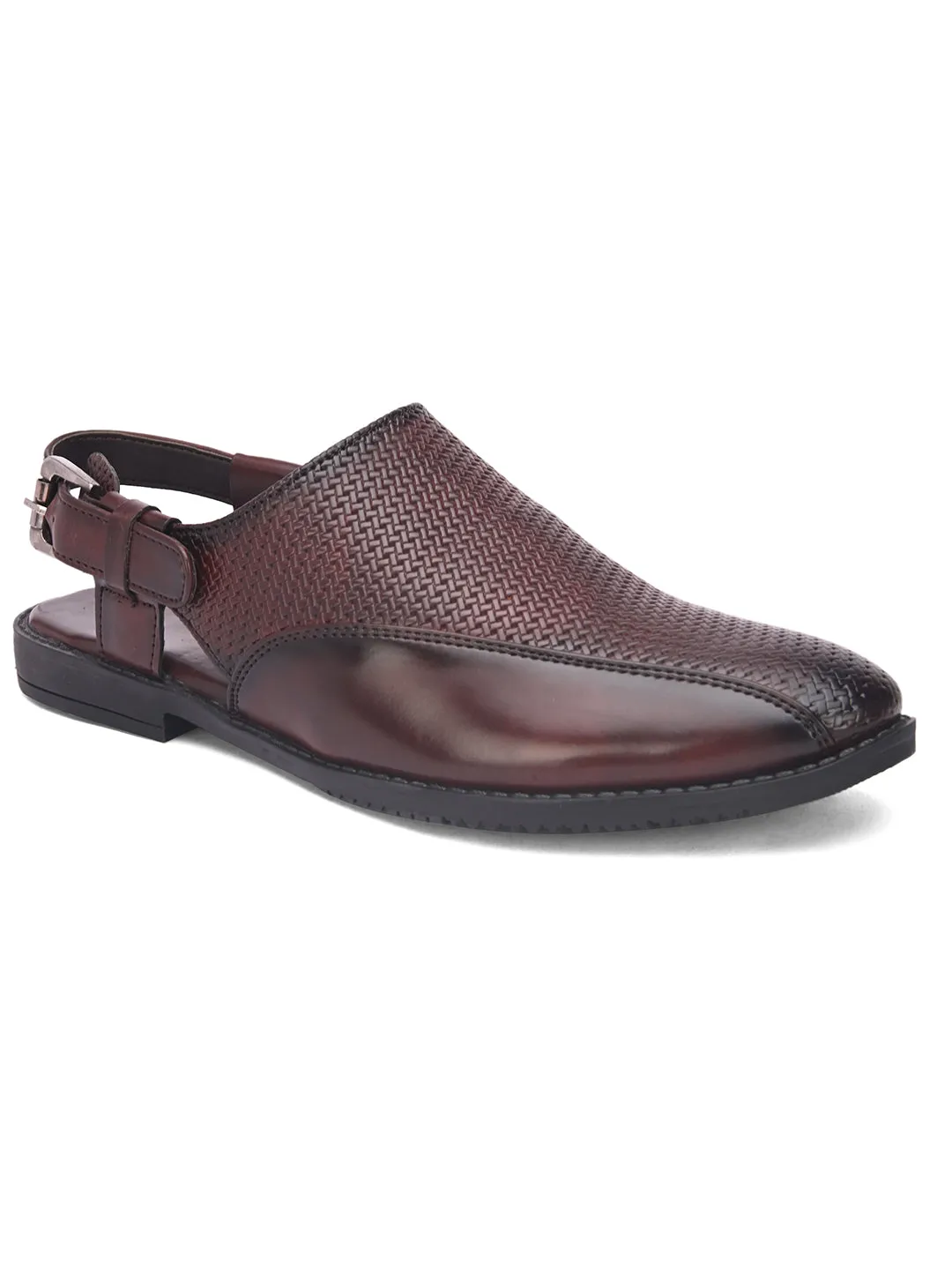 Fentacia Men Crossed Slip-On Sandals