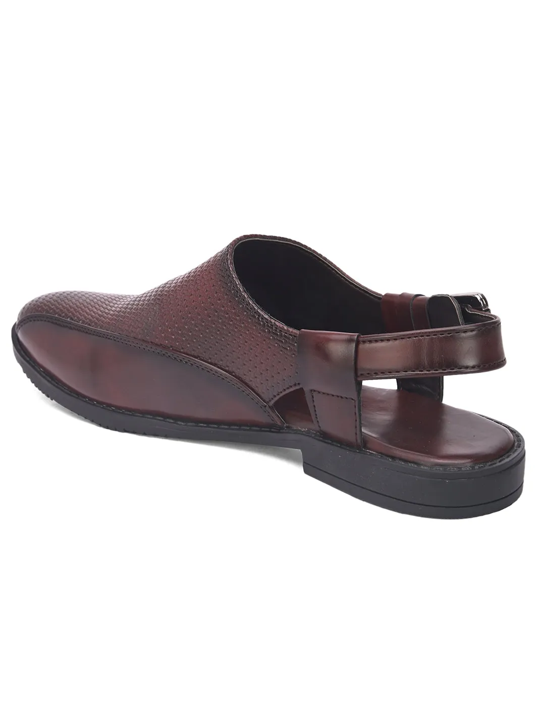 Fentacia Men Crossed Slip-On Sandals