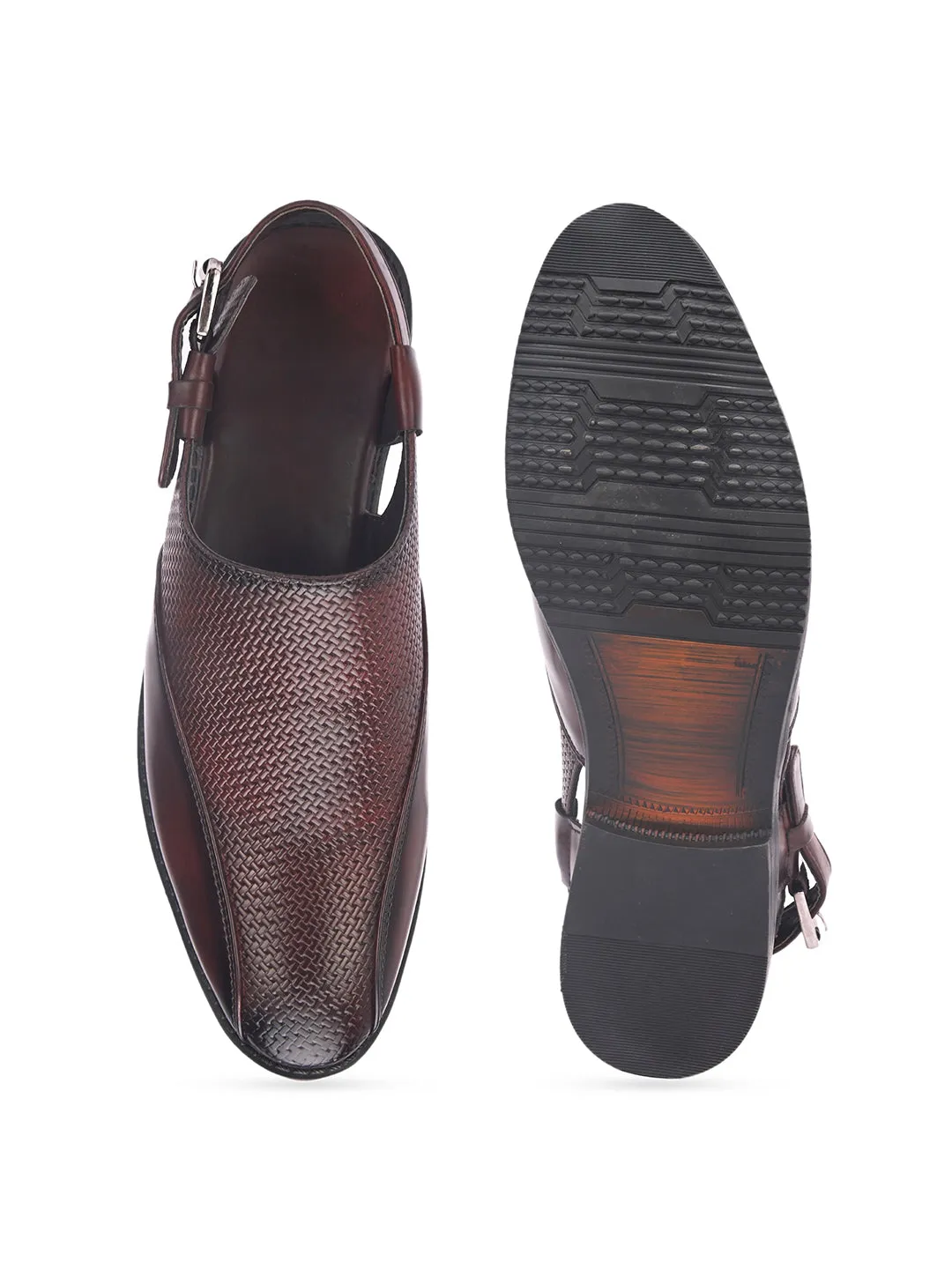 Fentacia Men Crossed Slip-On Sandals