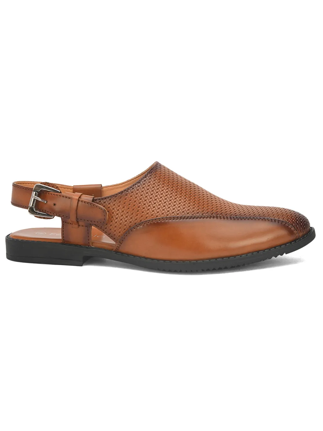 Fentacia Men Crossed Slip-On Sandals