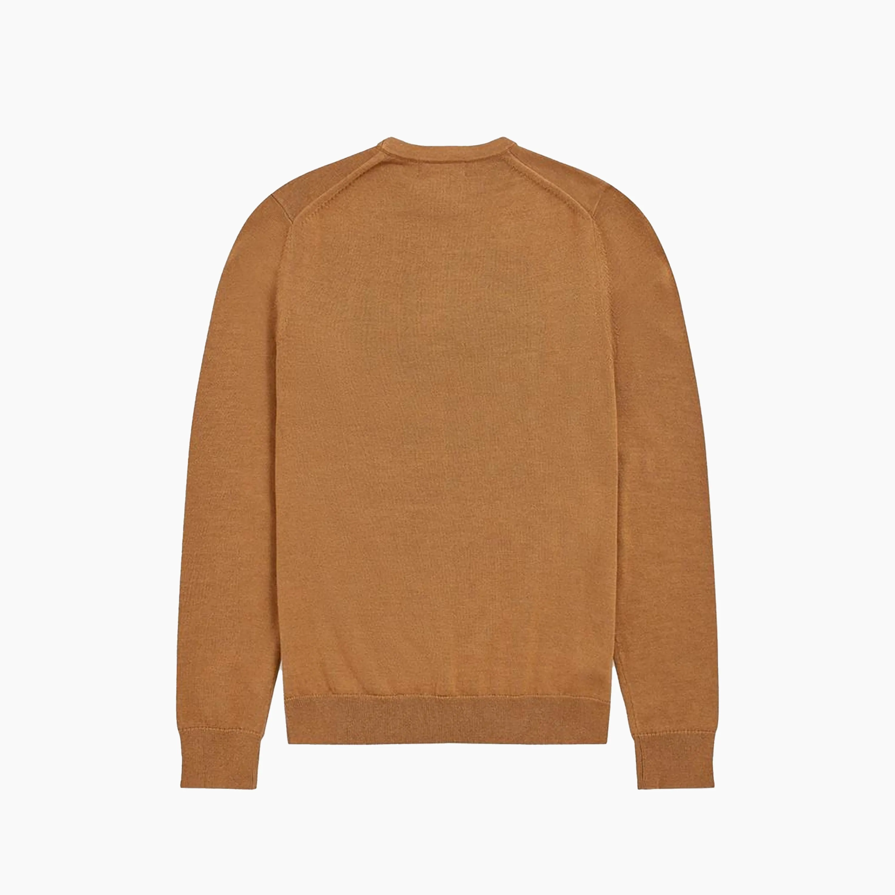 FRED PERRY SWEATER BASIC LOGO CAMEL & BROWN - 6310