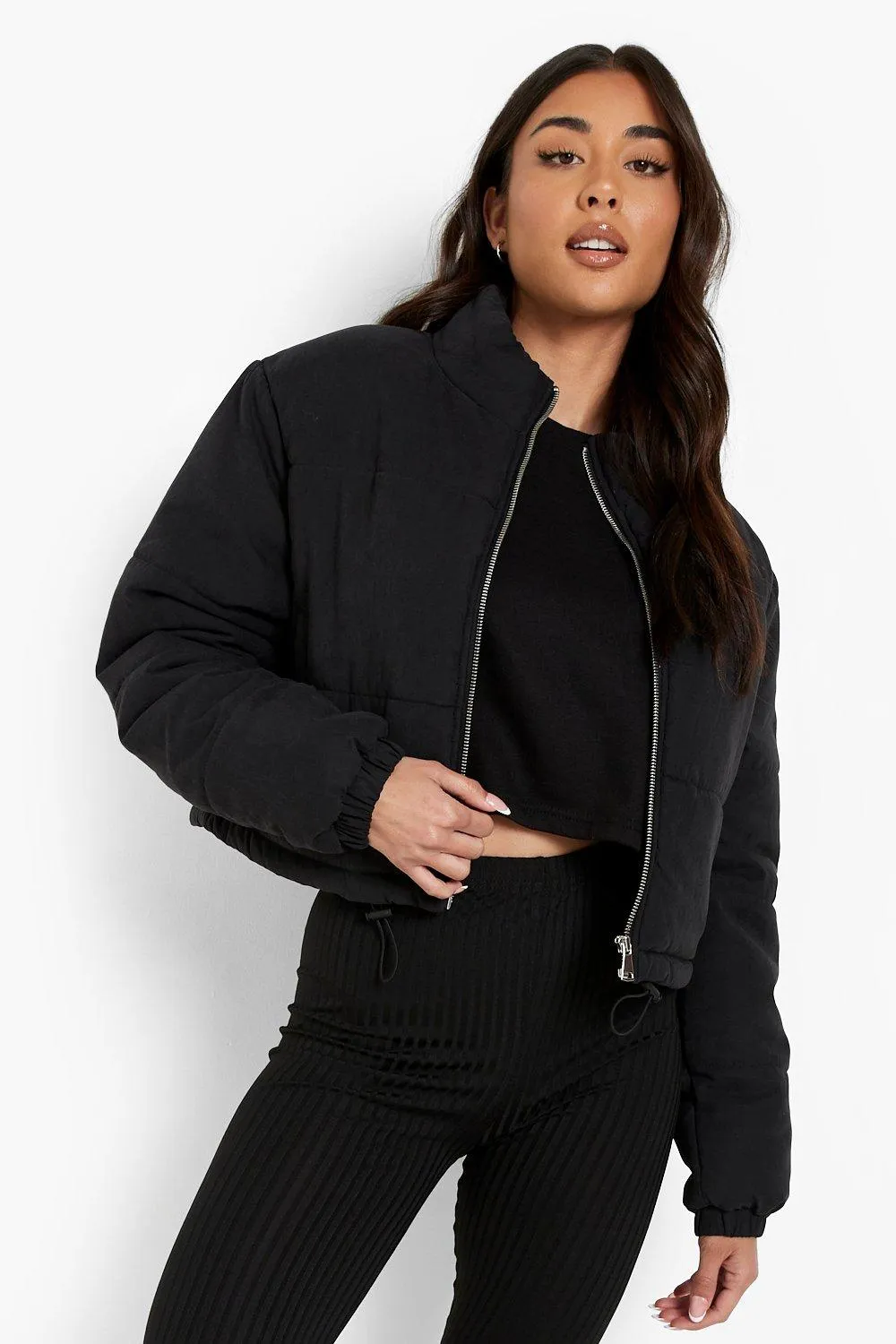 Funnel Neck Puffer Jacket