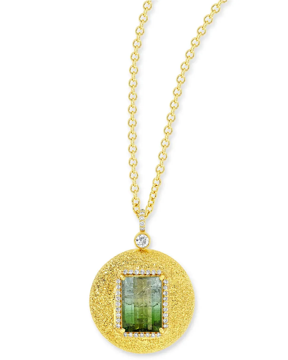 Green Tourmaline Mother Earth Necklace