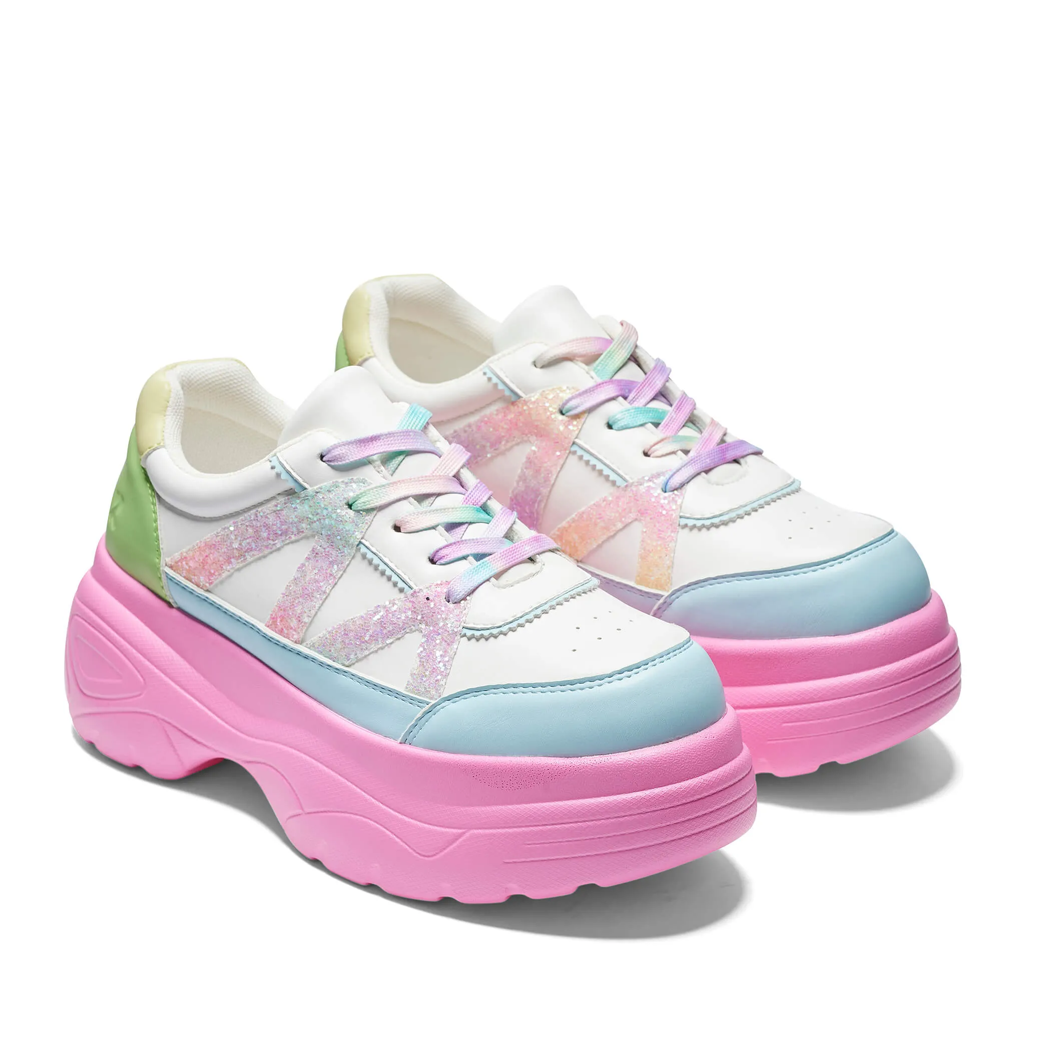 Gummy Glow Worm Chunky Trainers - Multi