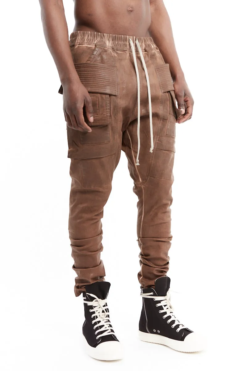 HENNA BROWN CREATCH CARGO DRAWSTRING PANTS