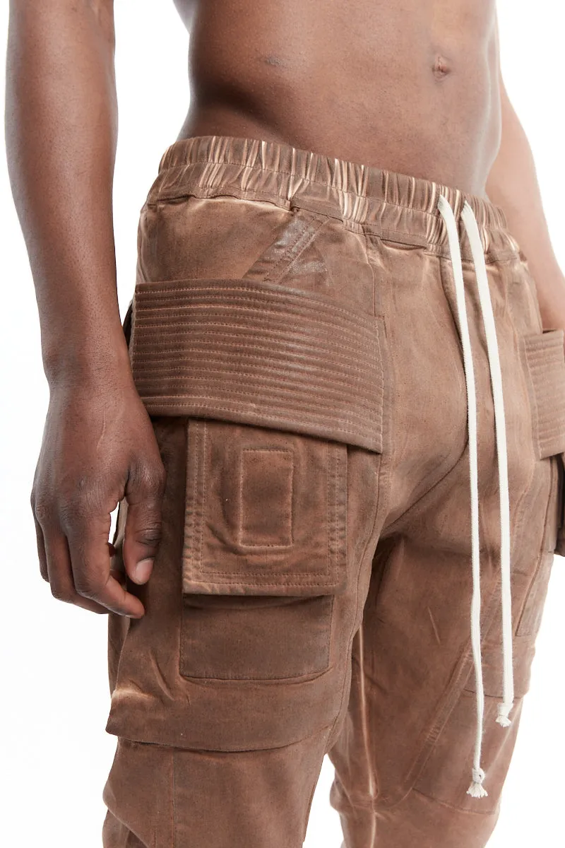 HENNA BROWN CREATCH CARGO DRAWSTRING PANTS