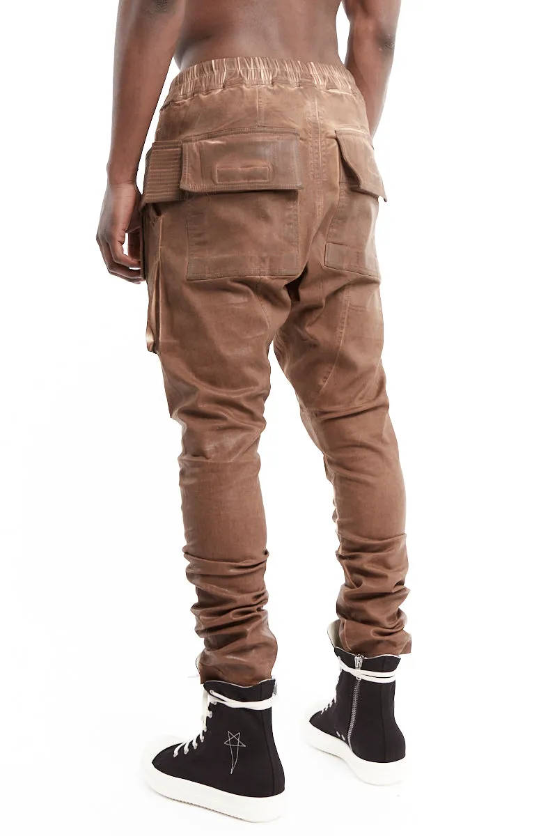 HENNA BROWN CREATCH CARGO DRAWSTRING PANTS