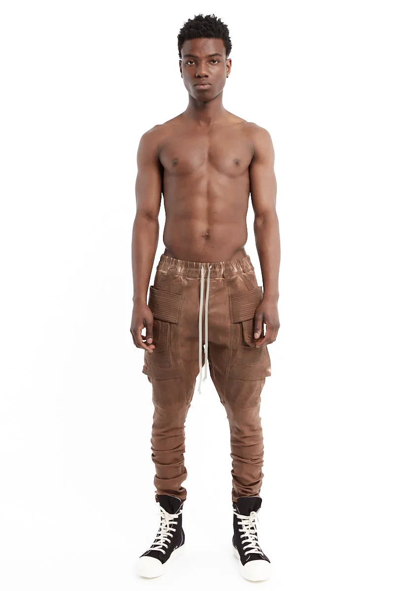 HENNA BROWN CREATCH CARGO DRAWSTRING PANTS