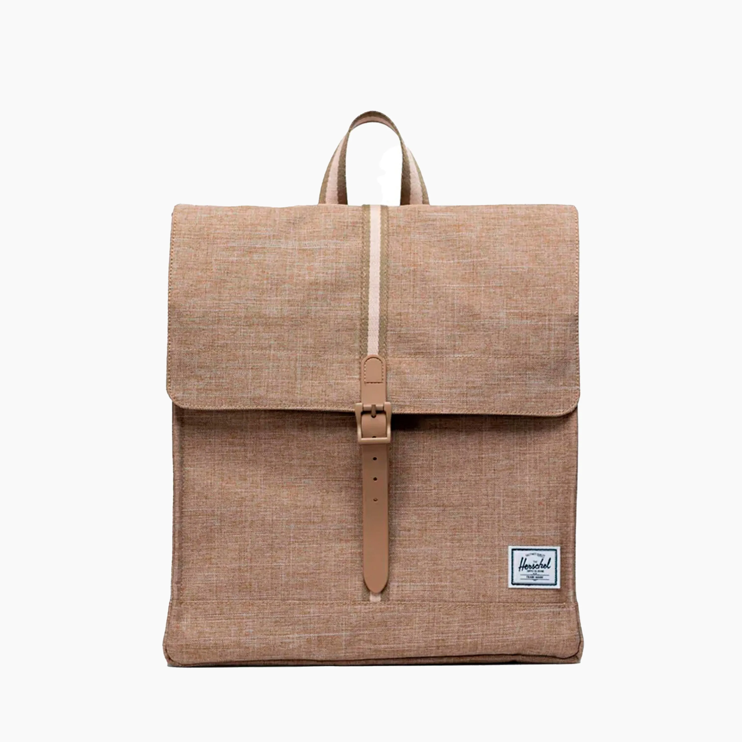 HERSCHEL CITY BROWN / BEIGE STRAP & WHT LOGO - 10486