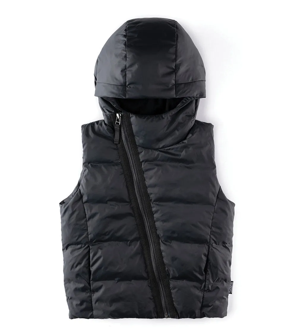 hooded down vest