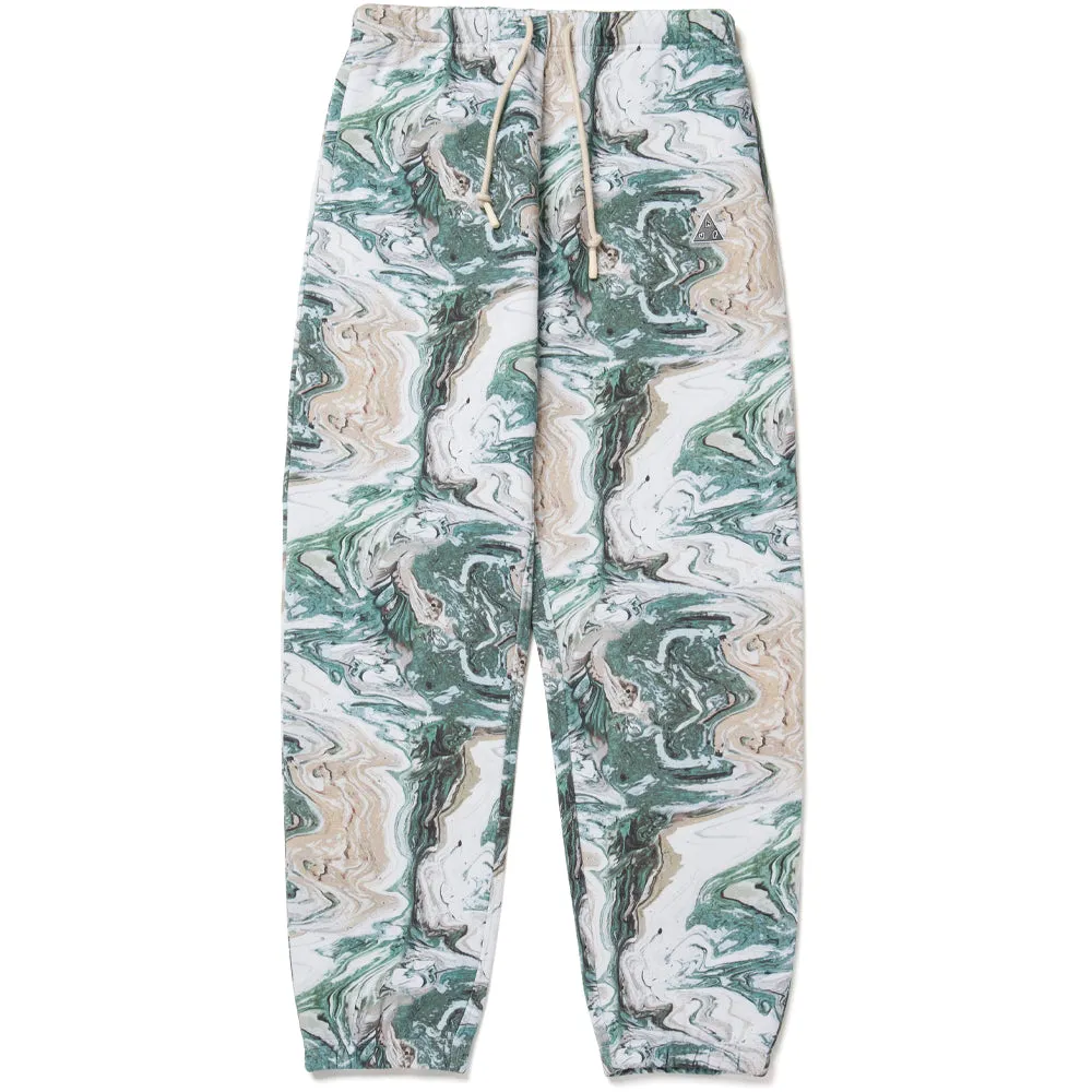 HUF SWIRL FLEECE PANT // OLIVE