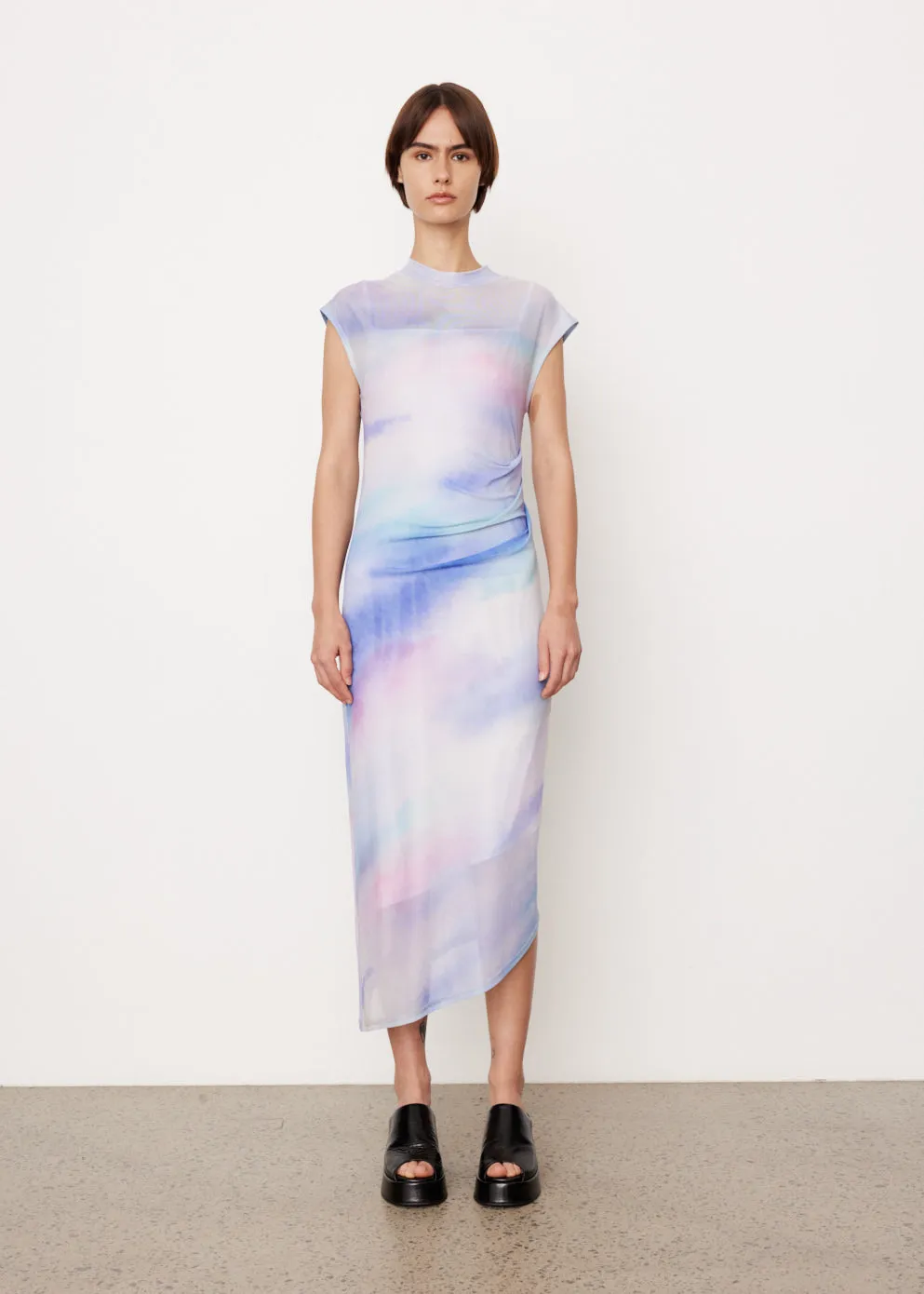 Incu Collection -  Serena Print Mesh Dress - Dress