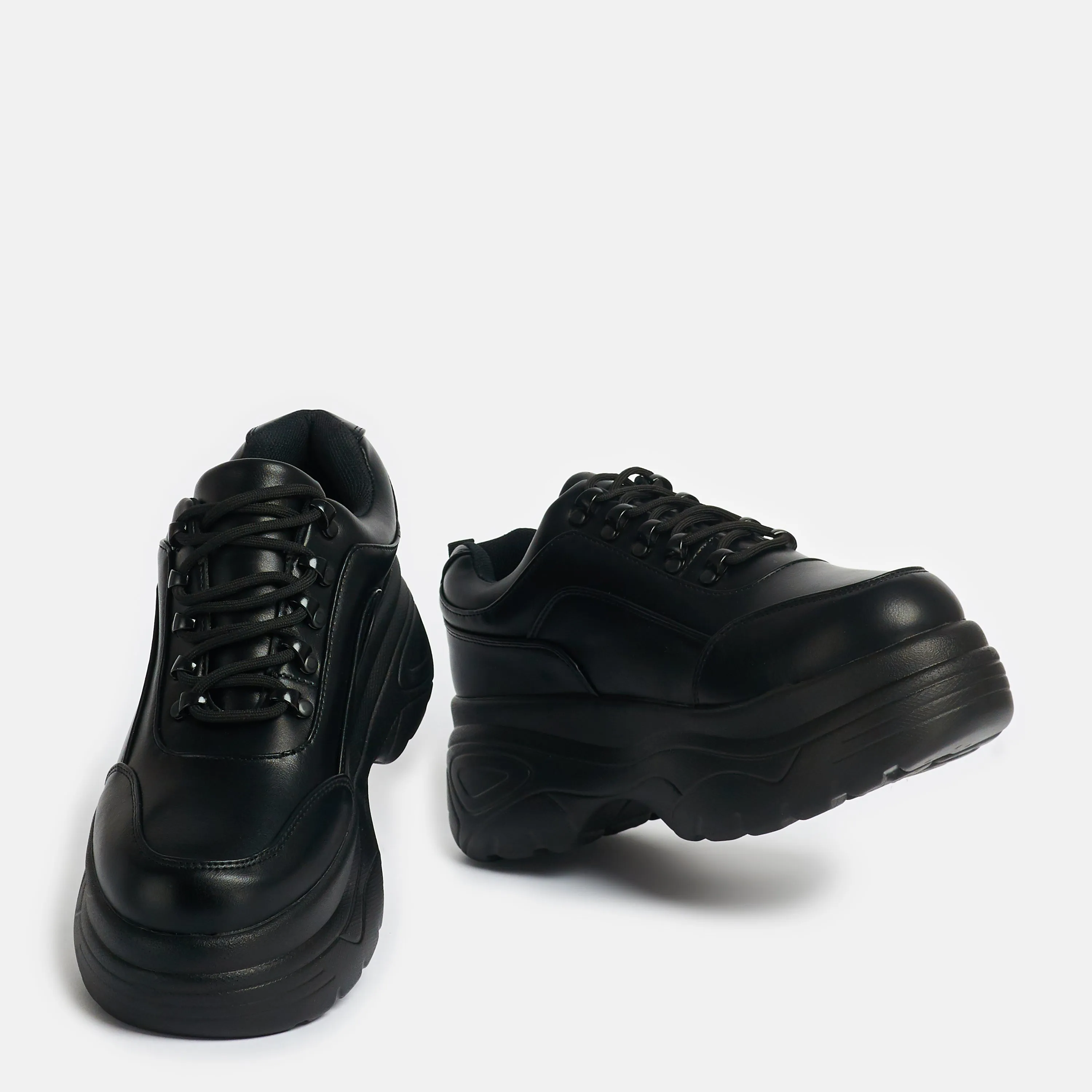 Jennie Striker Black Chunky Bubble Trainers