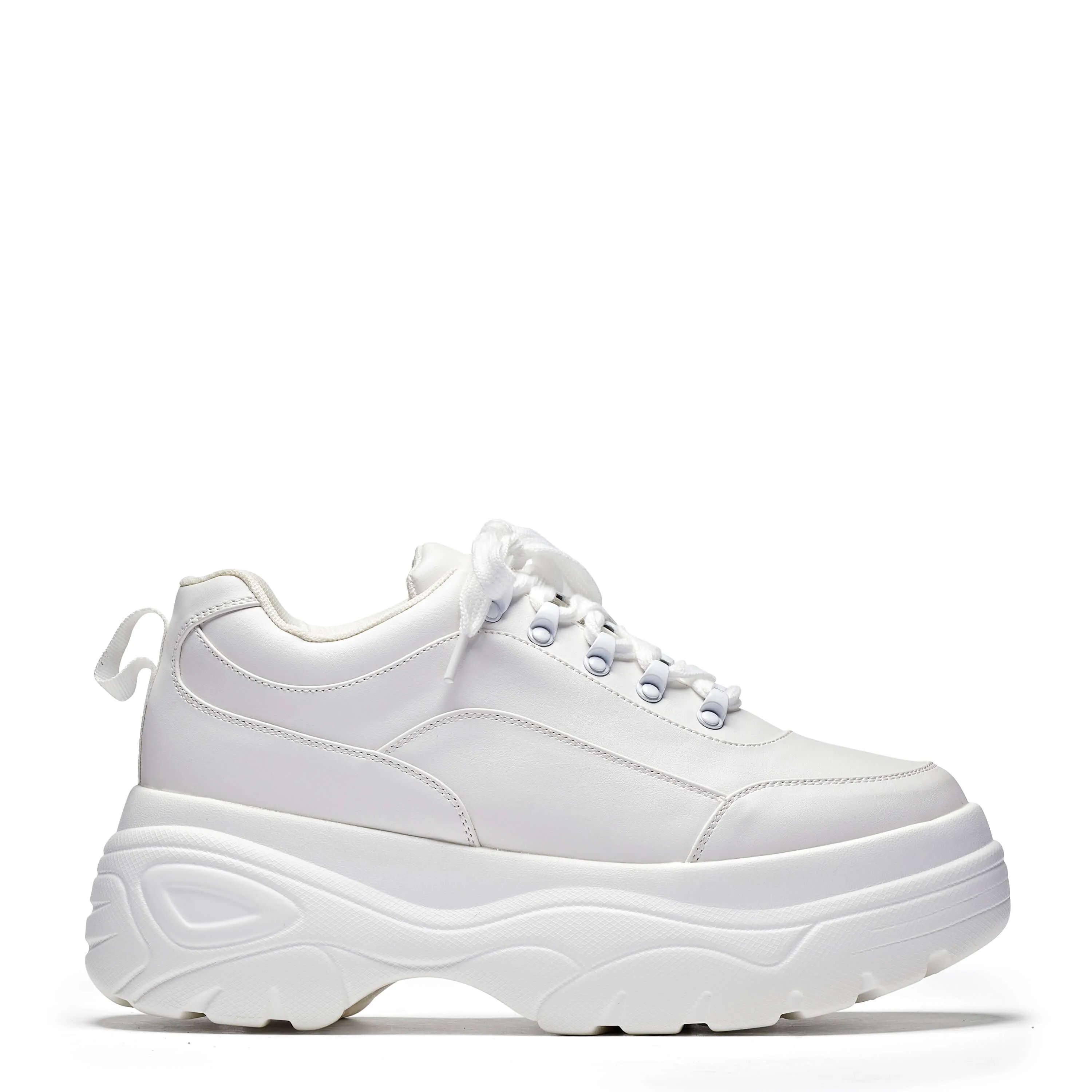 Jennie Striker White Chunky Bubble Trainers