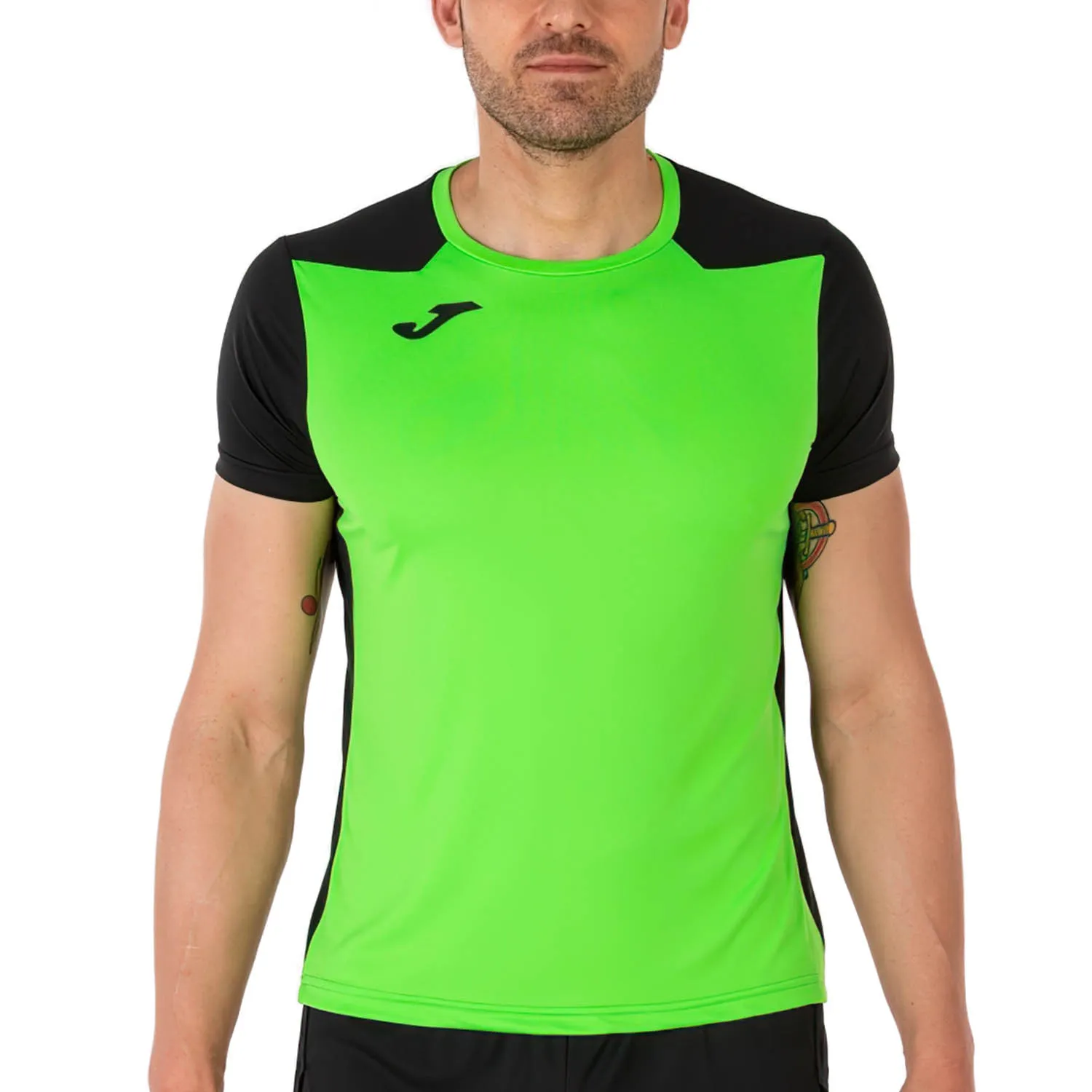 Joma Record II Maglietta  Fluor Green/Black