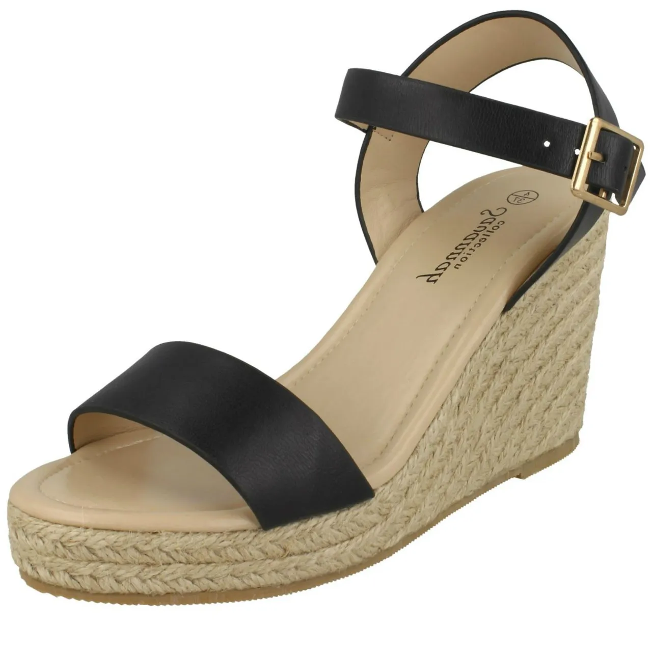 Ladies Savannah High Rope Wedge Sandals F10888