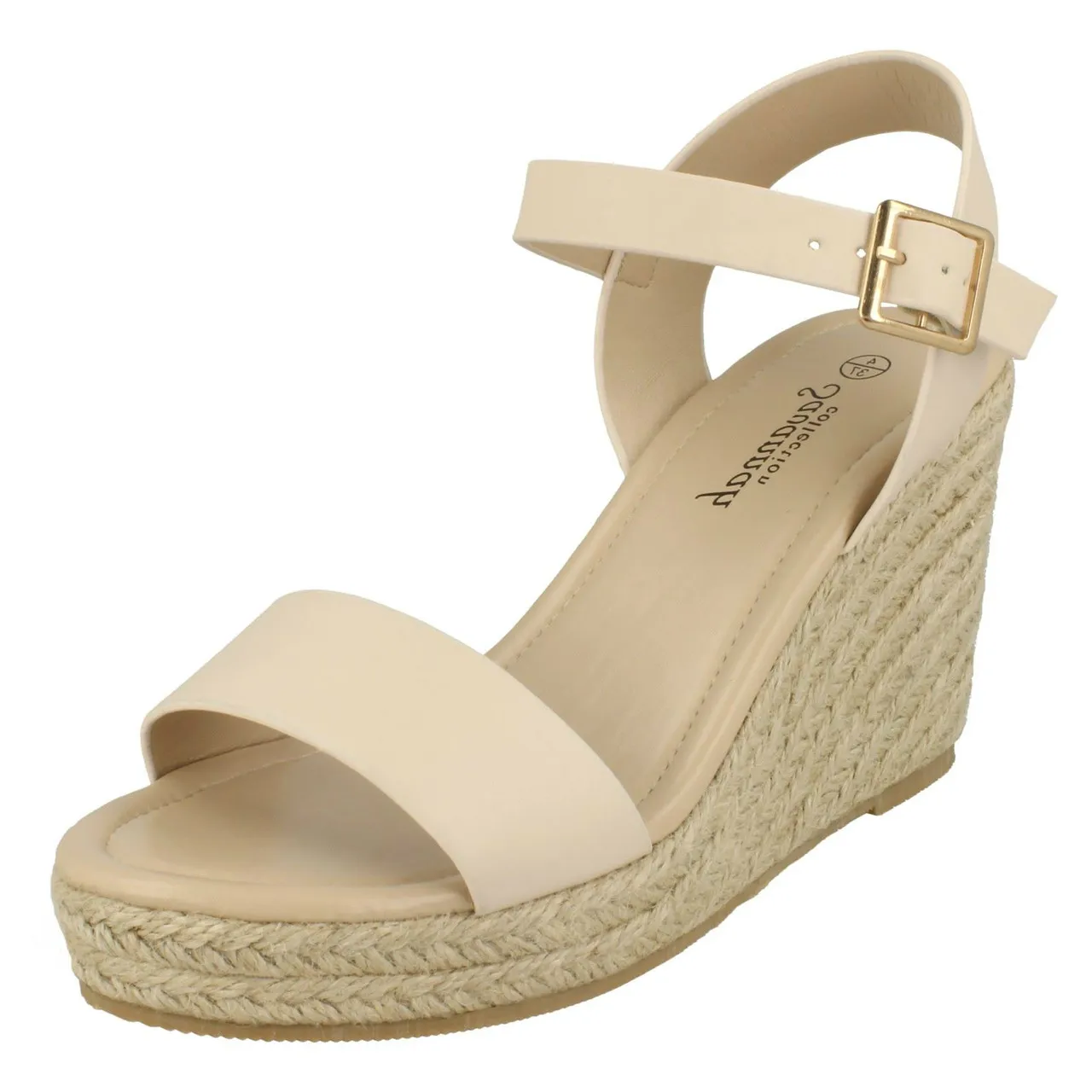 Ladies Savannah High Rope Wedge Sandals F10888