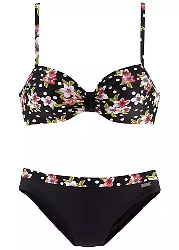 LASCANA Underwired Floral Bikini | Grattan