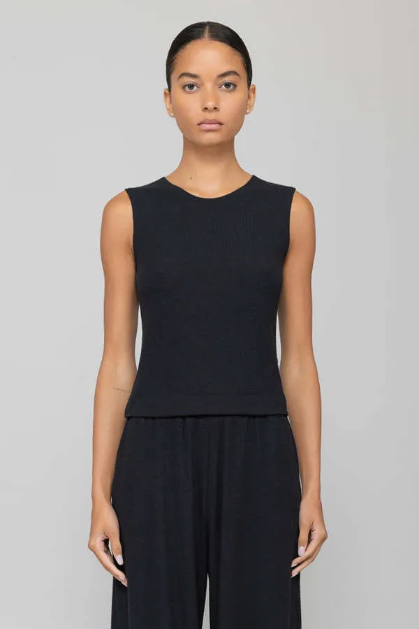 Lauren Sleeveless Tank - Black