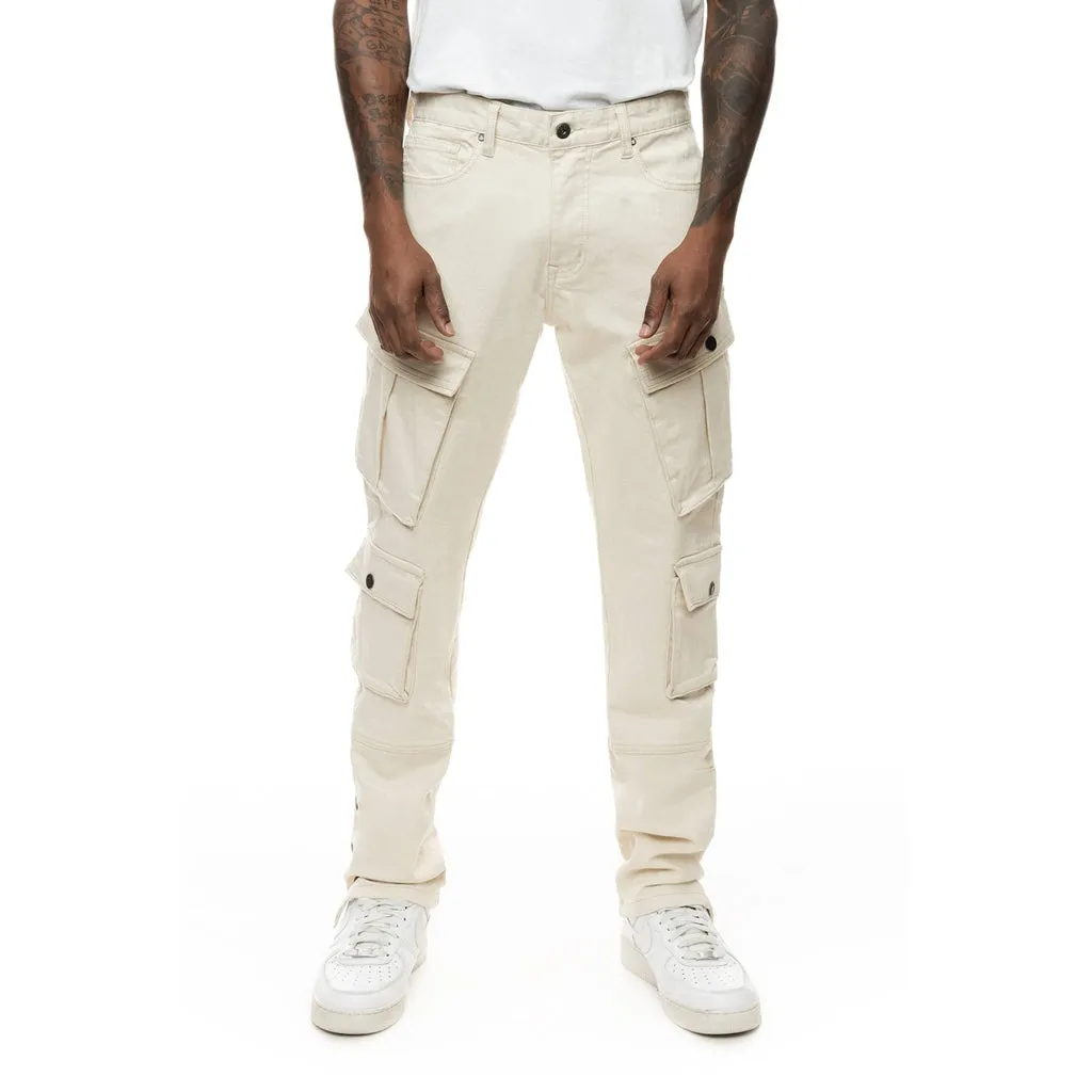 Lazy Utility Cargo Pants - Latte