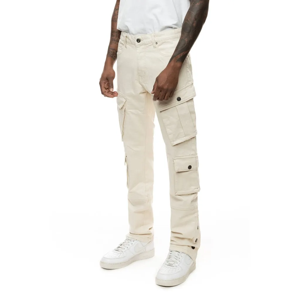 Lazy Utility Cargo Pants - Latte