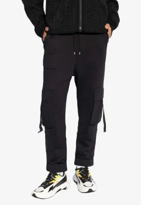 Logo Lettering Cargo Track Pants