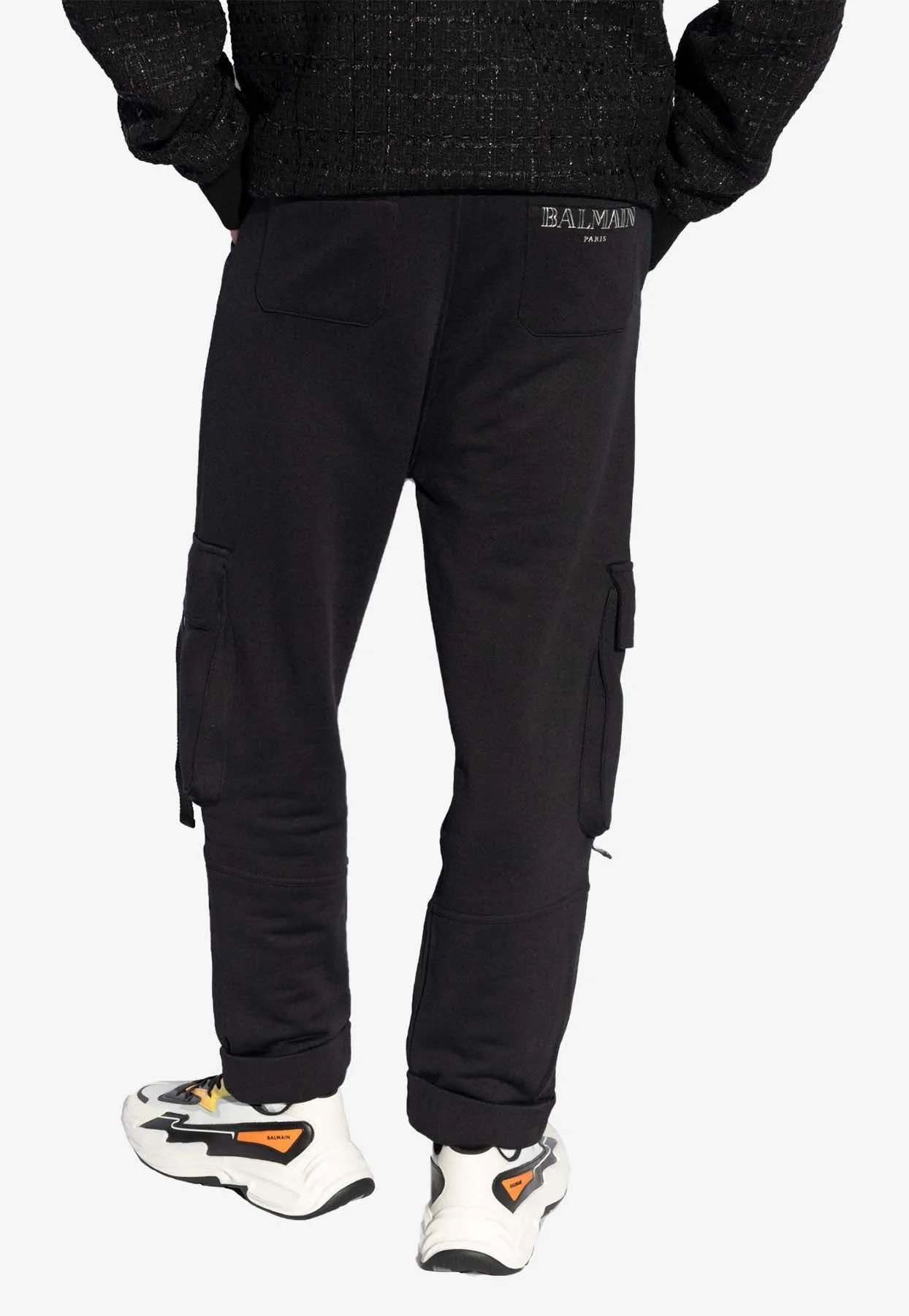 Logo Lettering Cargo Track Pants