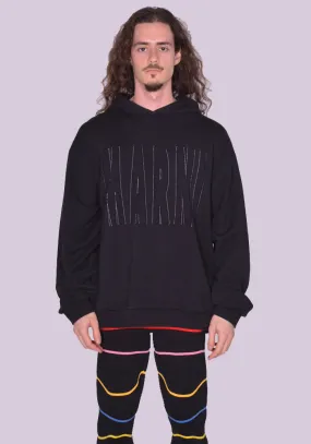 MARNI FUMU0067S3 LOOPBACK SWEAT HOODIE BLACK