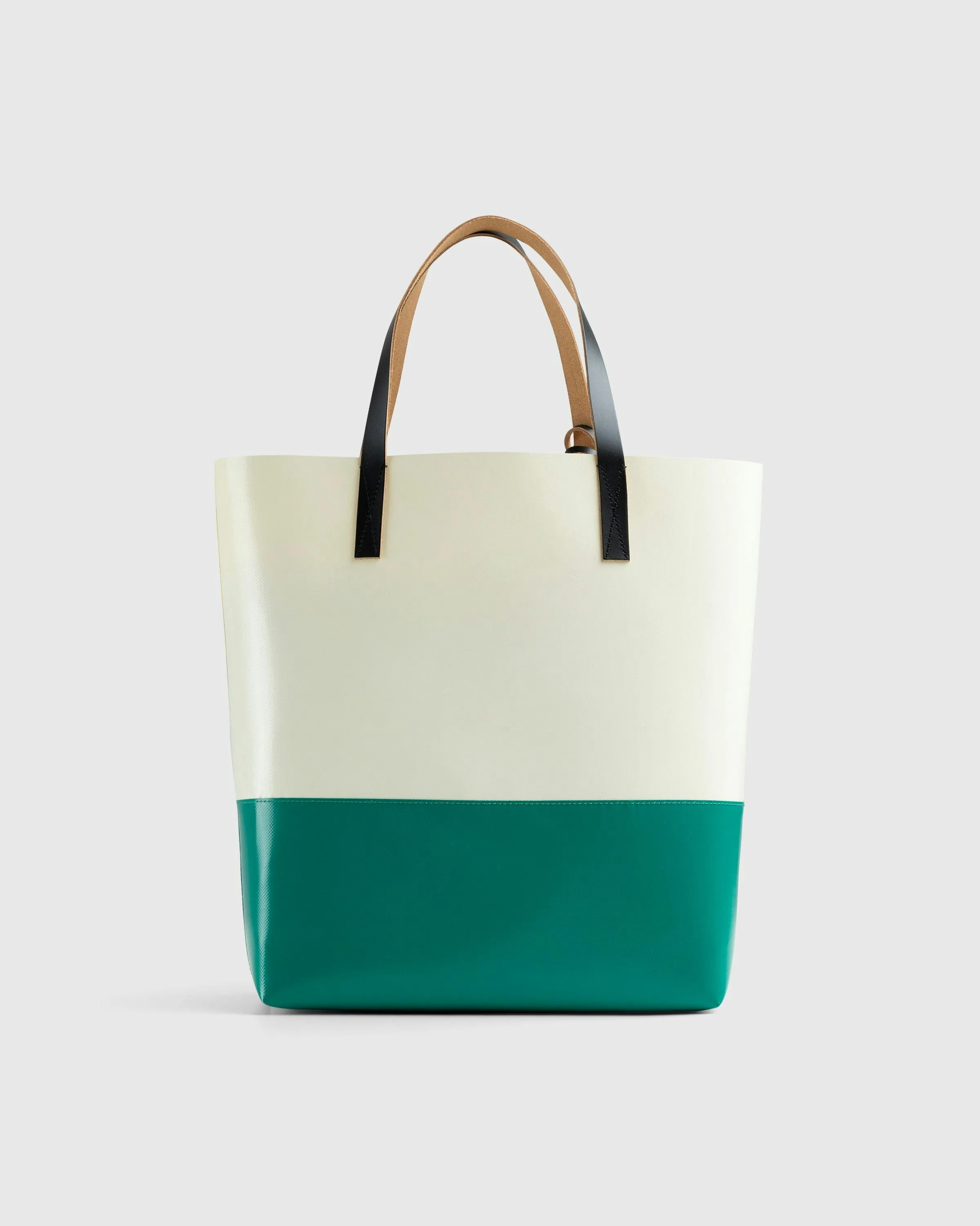 Marni – Tribeca Two-Tone Tote Bag White/Green | Highsnobiety Shop