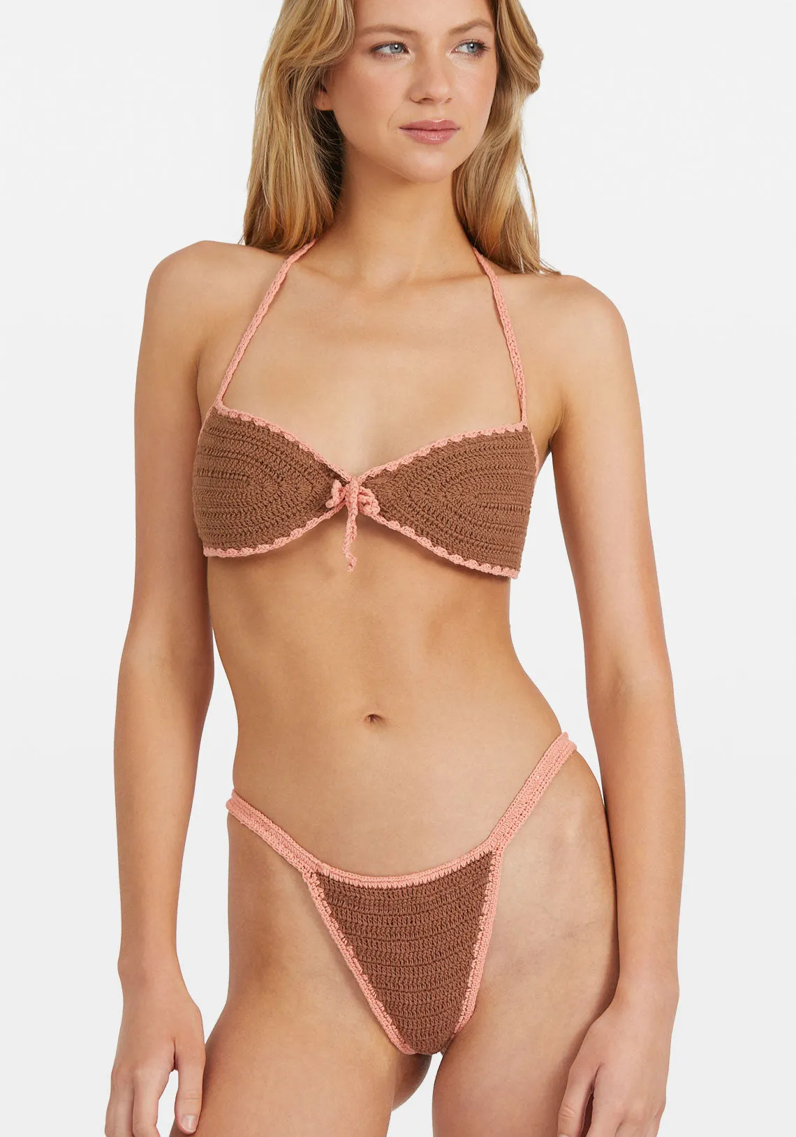 Marossi Bikini Coral/Chocolate