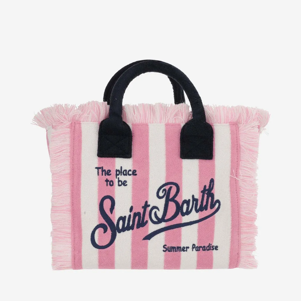 Mc2 Saint Barth    Mc2 Saint Barth Colette Tote Bag With Striped Pattern And Logo