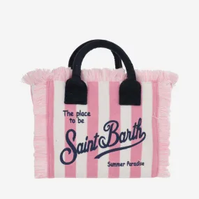 Mc2 Saint Barth    Mc2 Saint Barth Colette Tote Bag With Striped Pattern And Logo