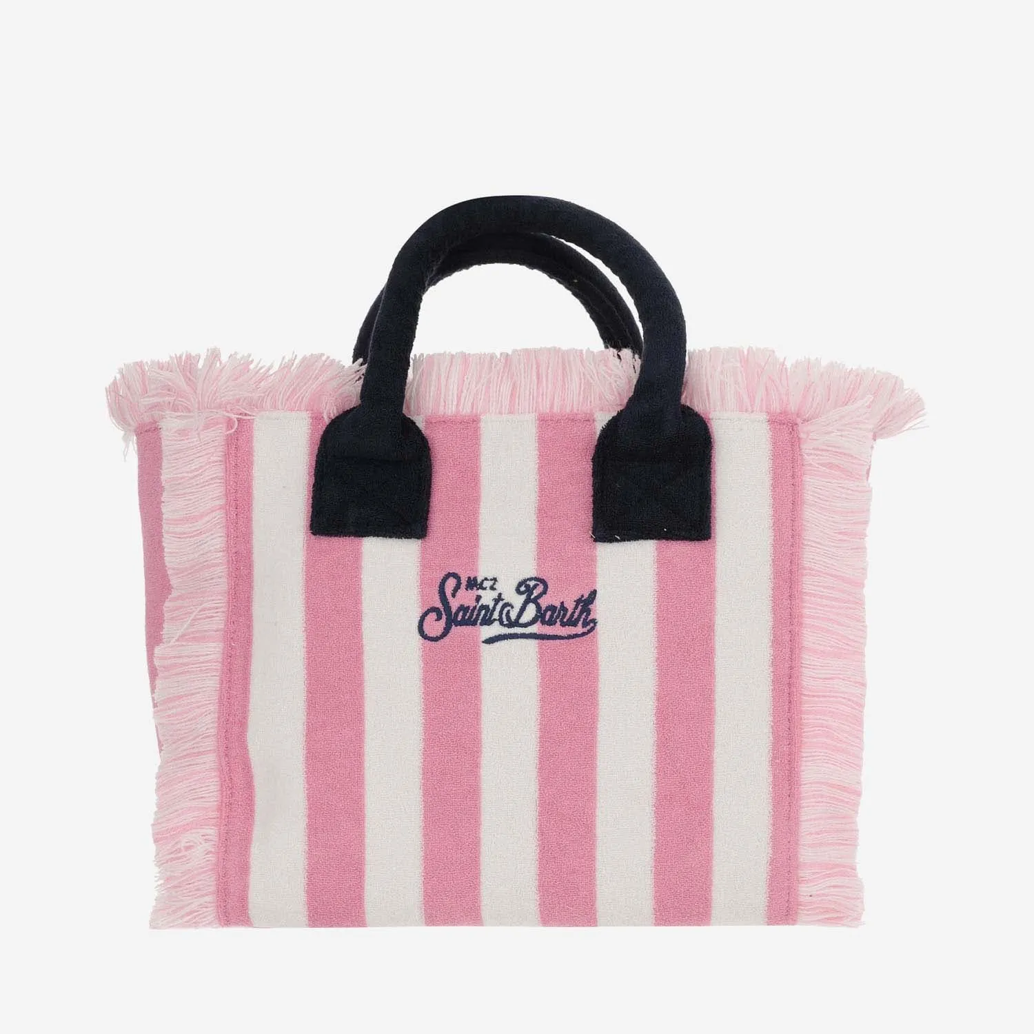 Mc2 Saint Barth    Mc2 Saint Barth Colette Tote Bag With Striped Pattern And Logo