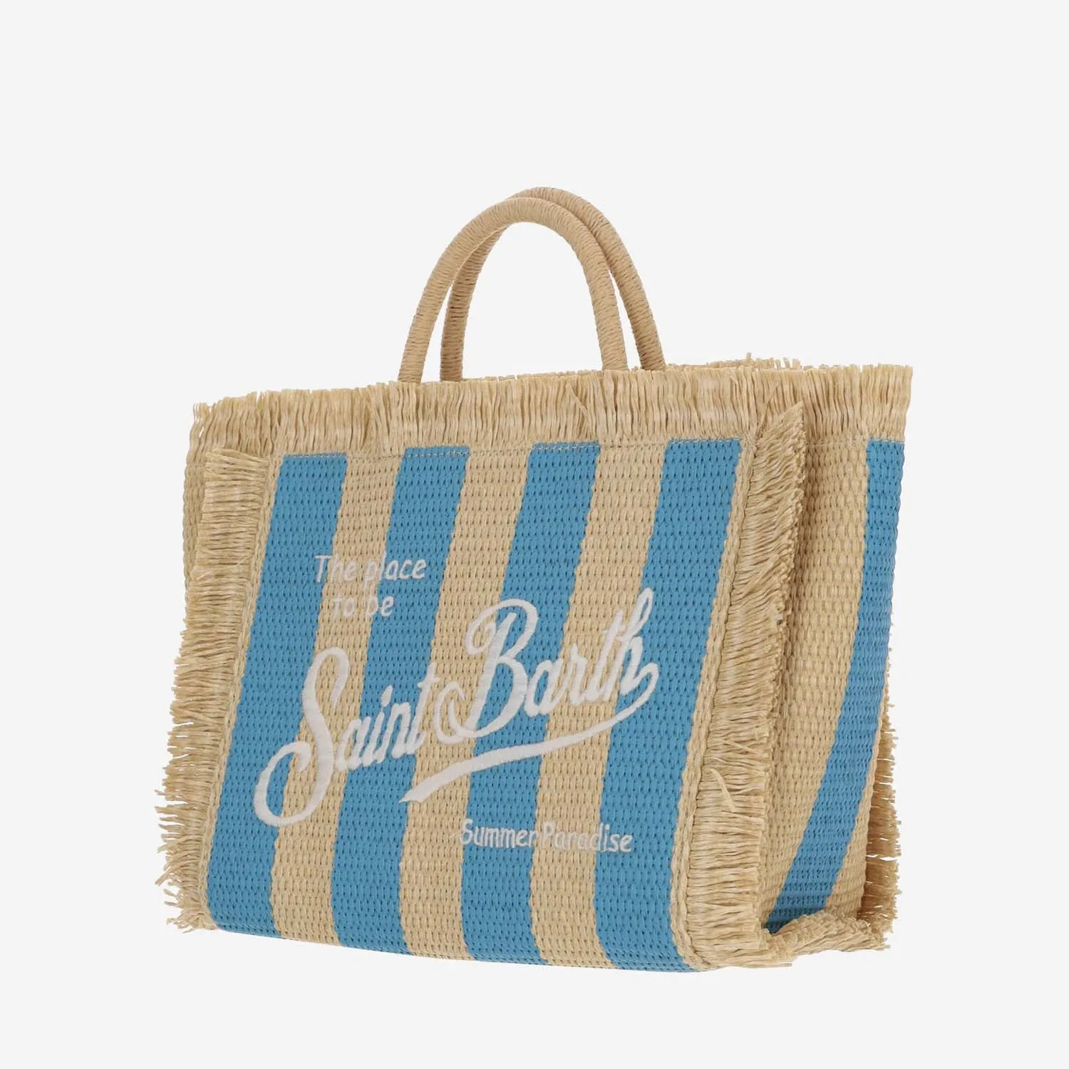 Mc2 Saint Barth    Mc2 Saint Barth Colette Tote Bag With Striped Pattern