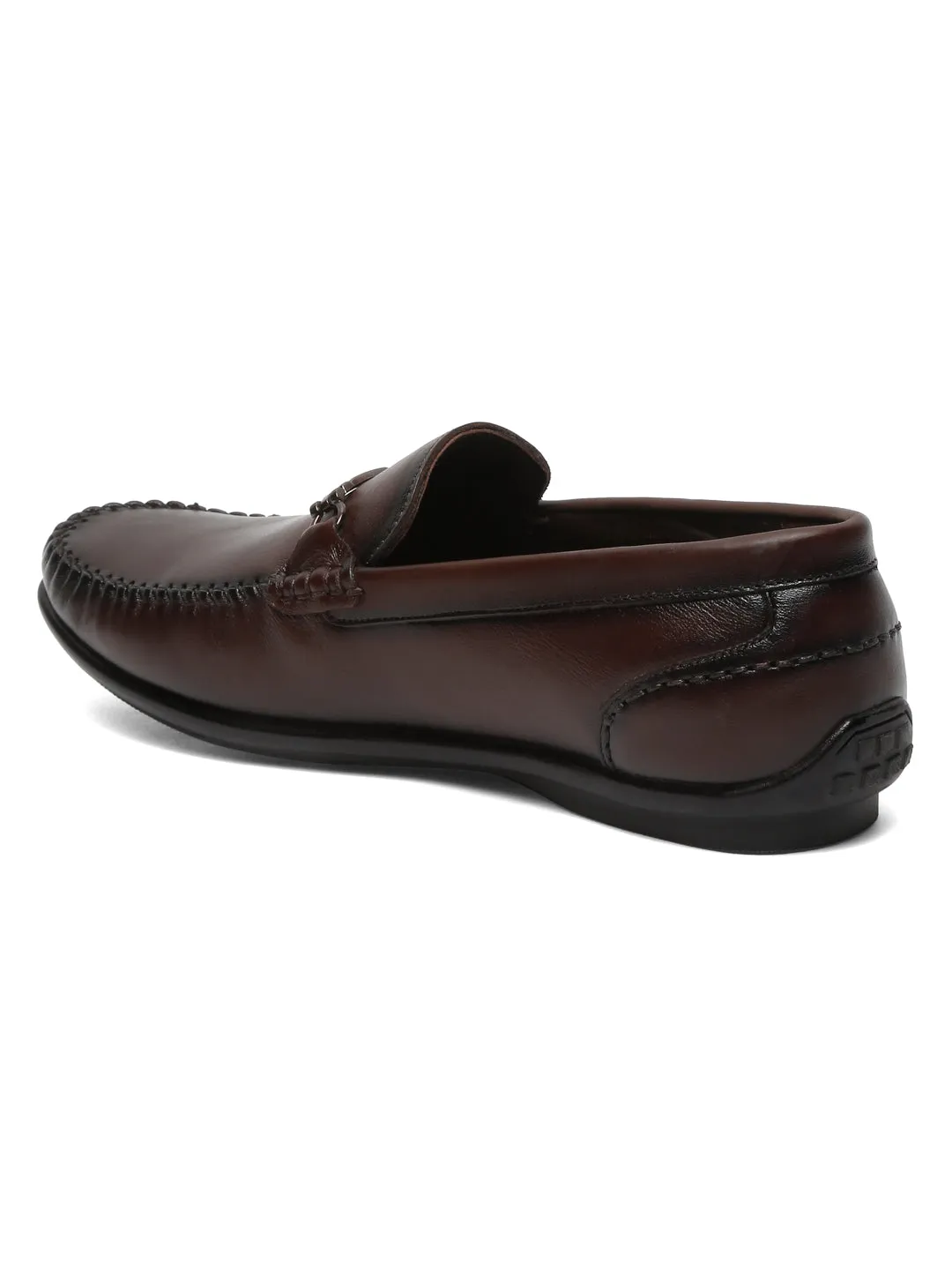 Men Classic Brown Leather Loafers shoes