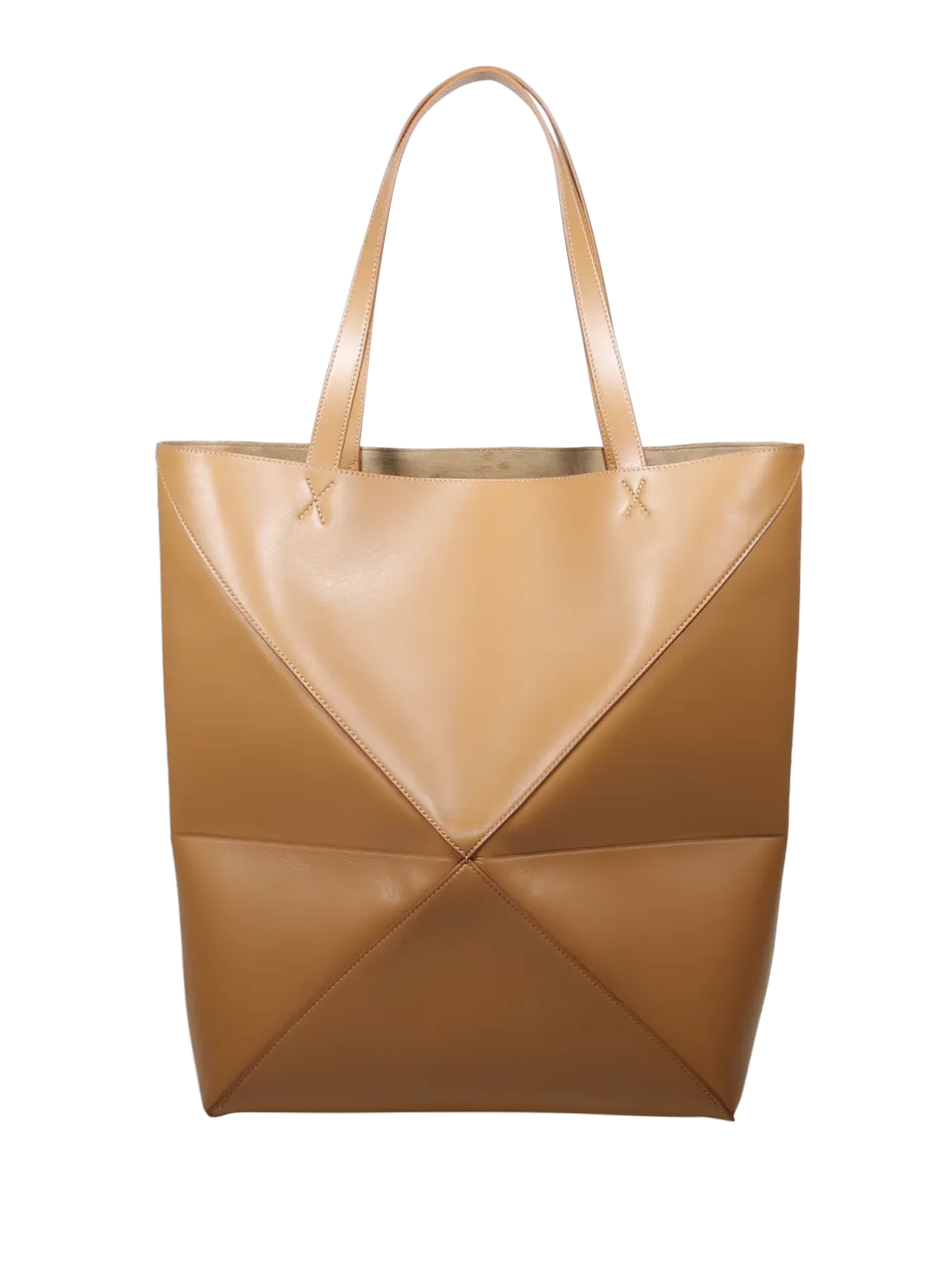 MEN LOEWE BEIGE CALF SKIN LARGE PUZZLE FOLD TOTE BAG