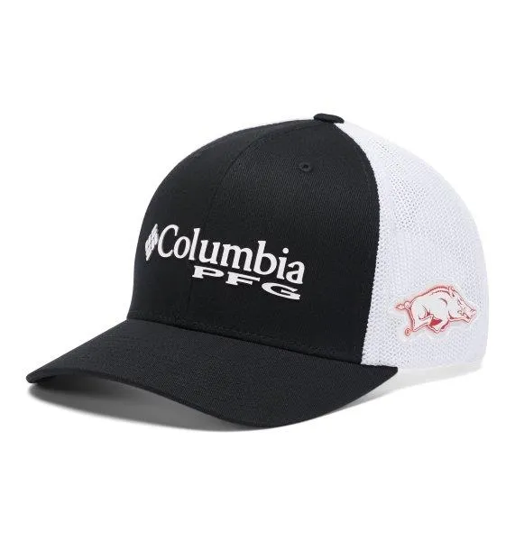 Men's Columbia Black Arkansas Razorbacks PFG Snapback Hat