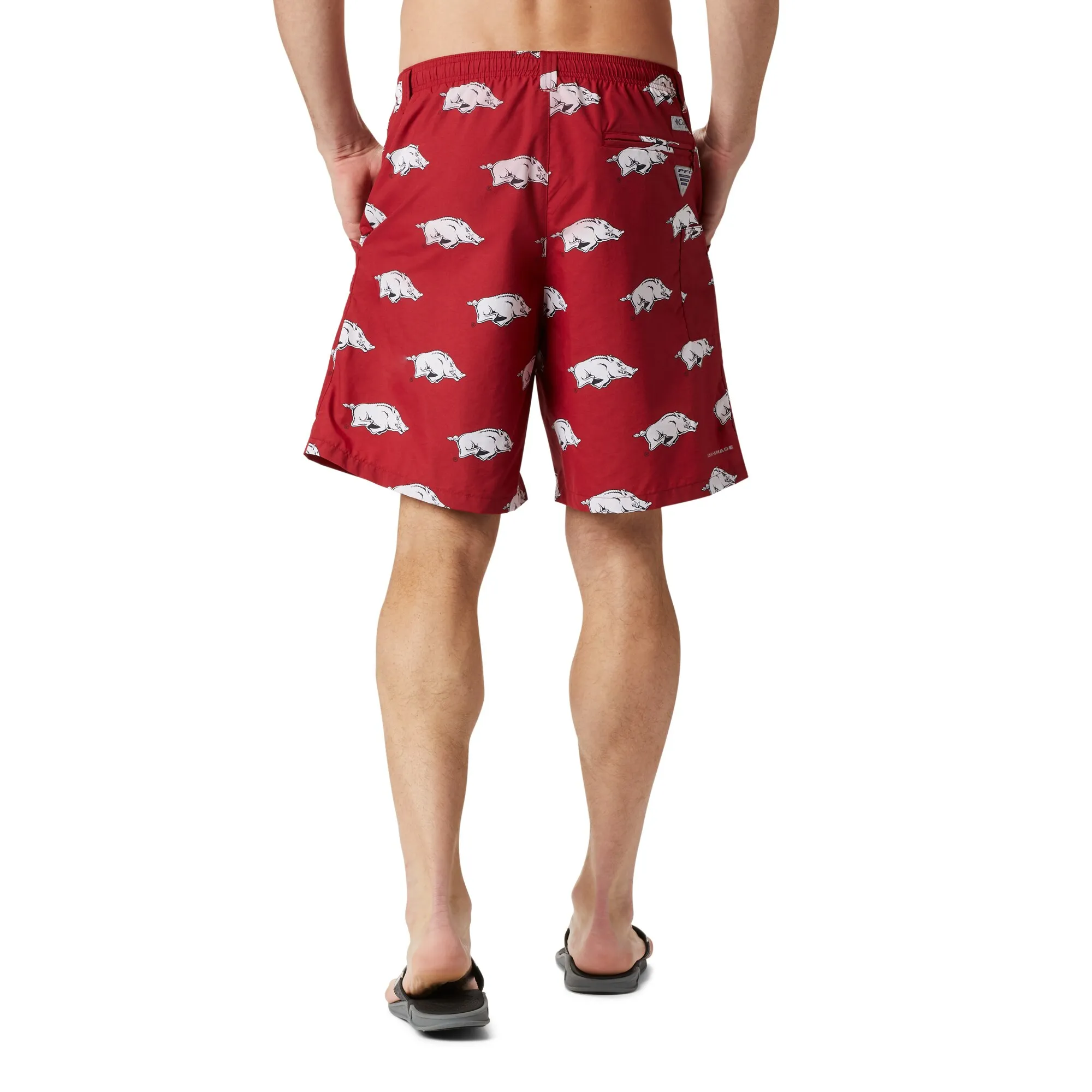 Men's Columbia Cardinal Arkansas Razorbacks Backcast III Printed Short