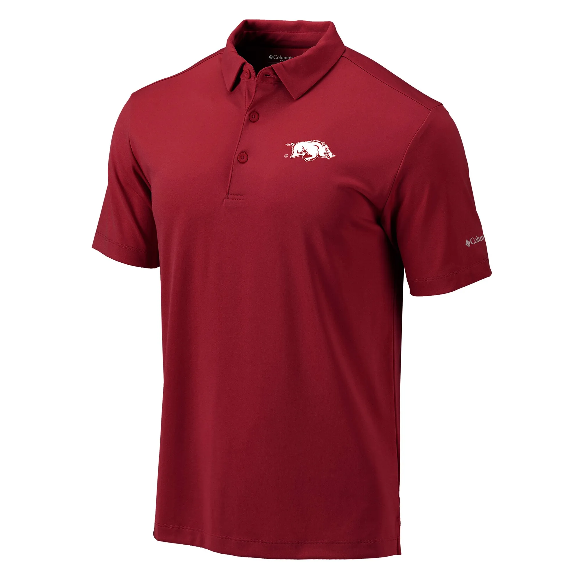 Men's Columbia Cardinal Arkansas Razorbacks Omni-Wick Drive Polo