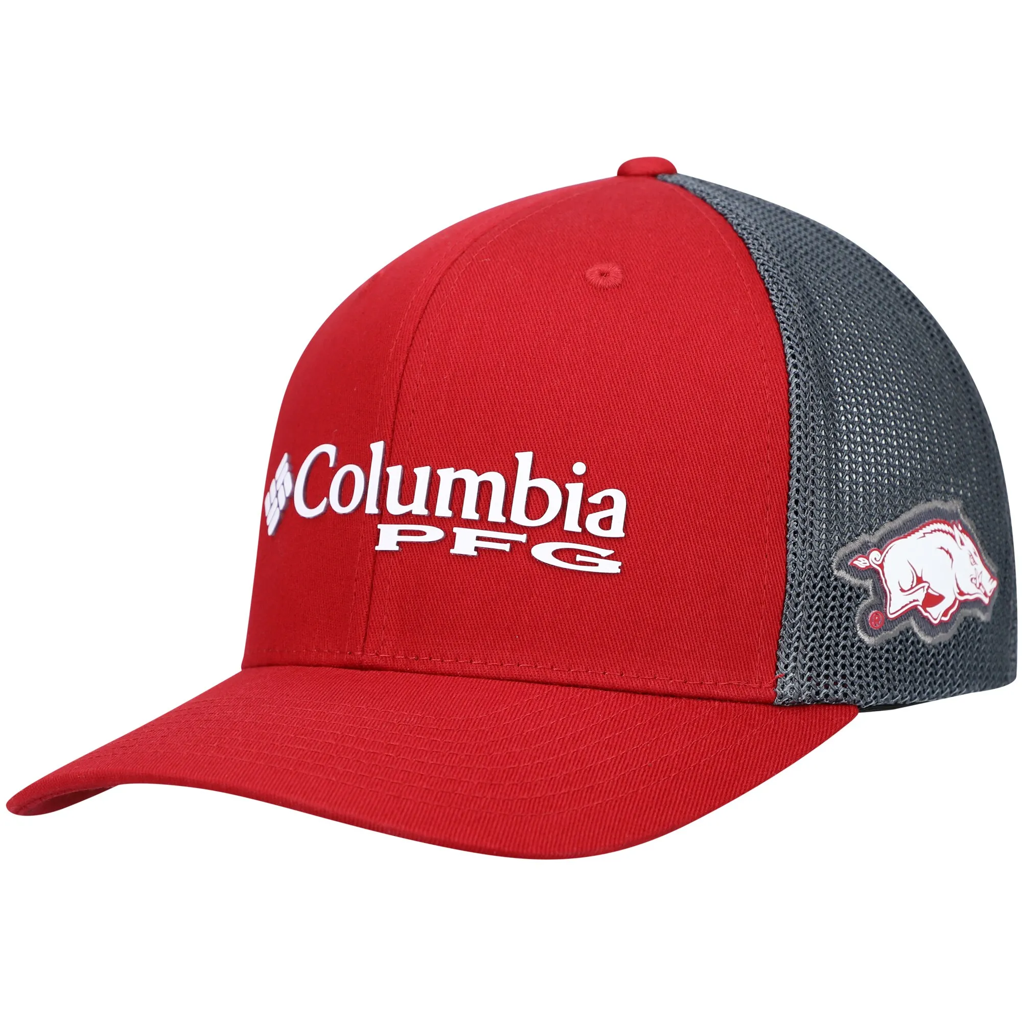 Men's Columbia Cardinal Arkansas Razorbacks PFG Snapback Adjustable Hat