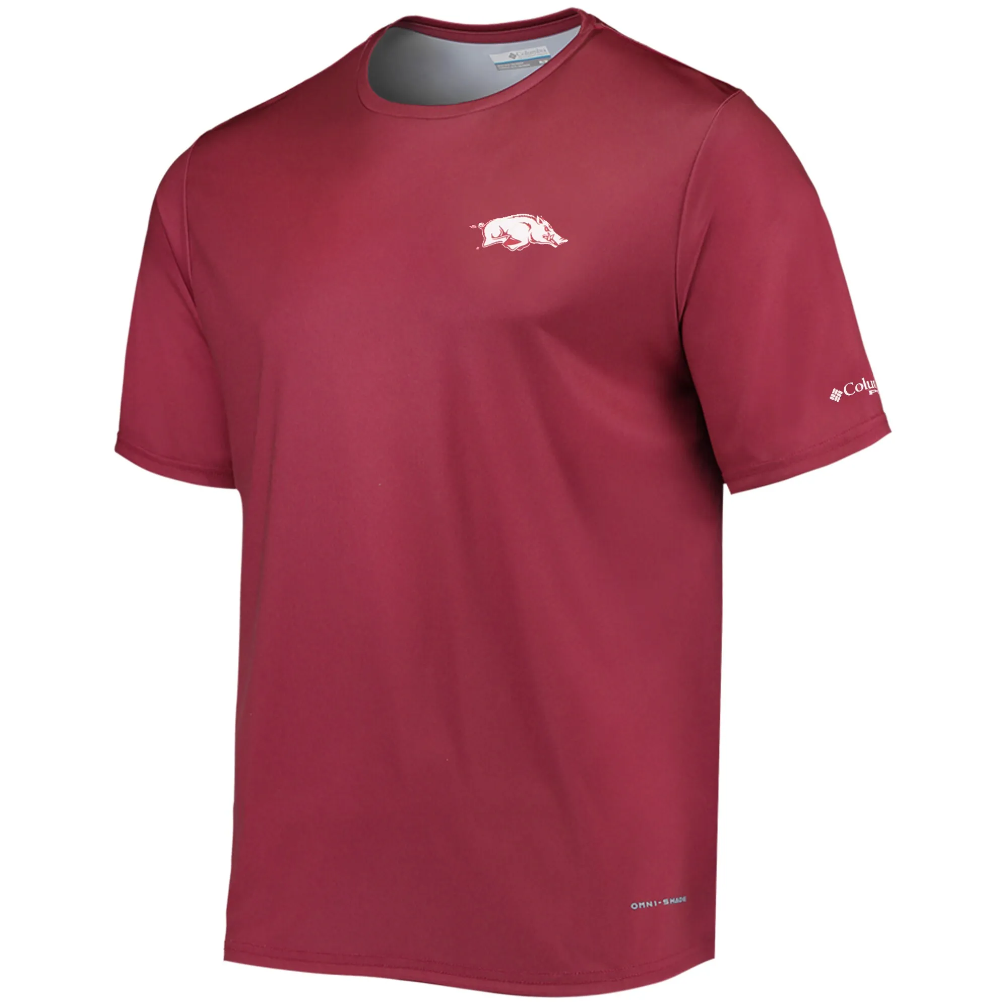 Men's Columbia Cardinal Arkansas Razorbacks Terminal Tackle Omni-Shade T-Shirt