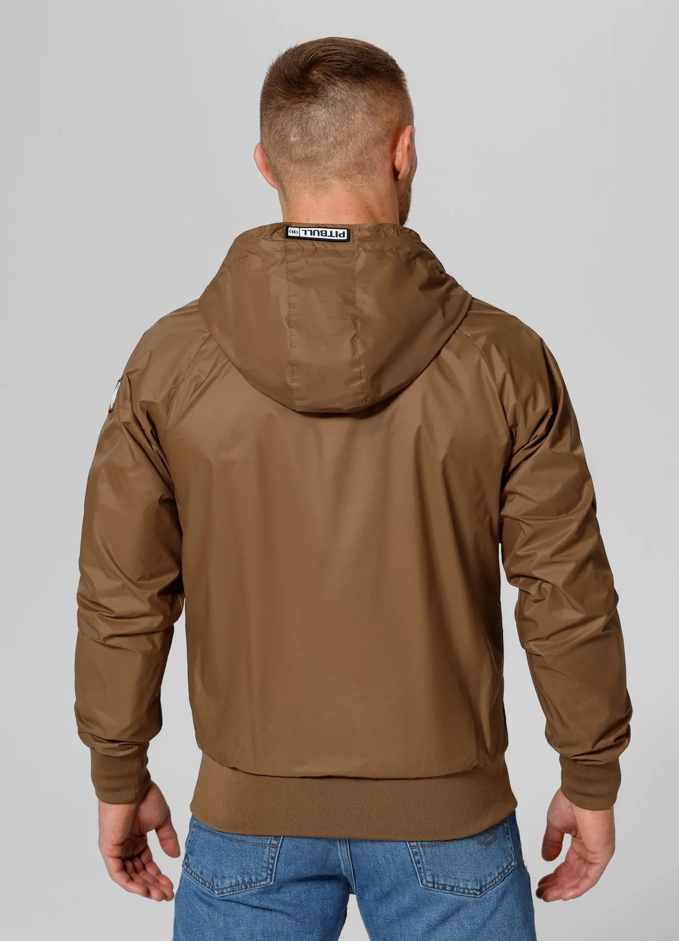 Men's transitional hooded jacket Athletic Logo