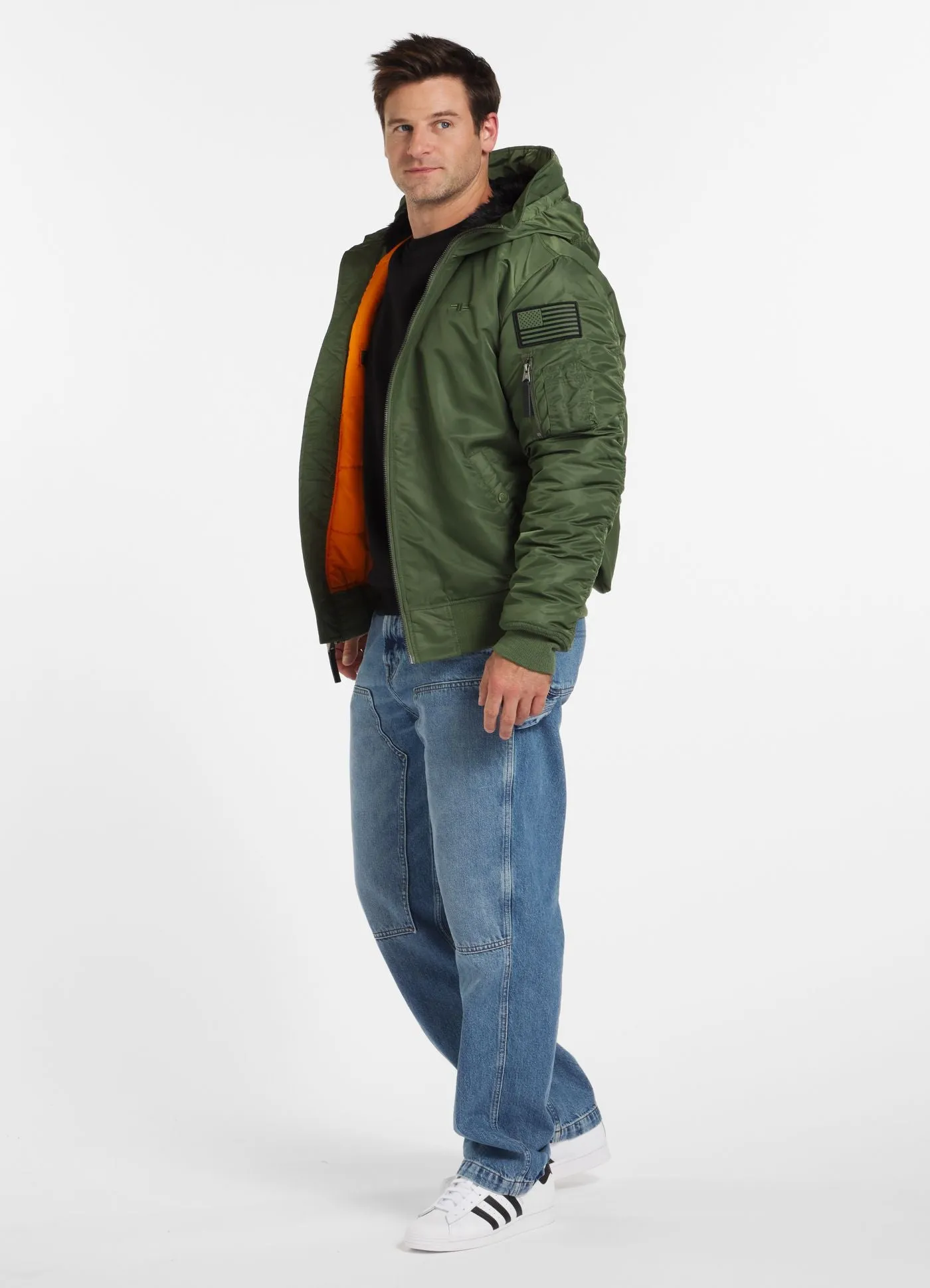 Men's winter hooded jacket Encino