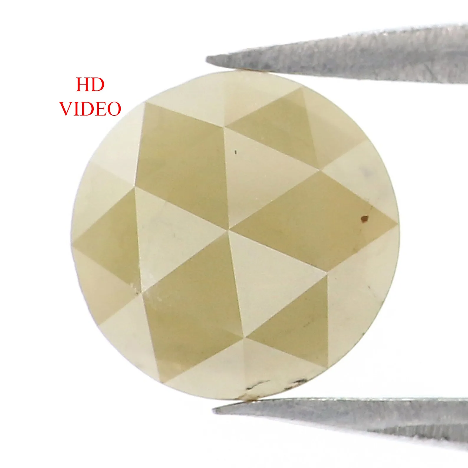 Natural Loose Rose Cut Green Color Diamond 1.01 CT 6.50 MM Round Rose Cut Shape Diamond KR645