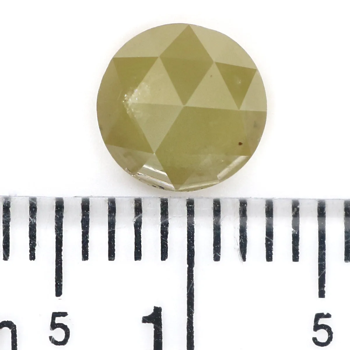 Natural Loose Rose Cut Green Color Diamond 1.01 CT 6.50 MM Round Rose Cut Shape Diamond KR645