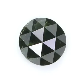 Natural Loose Rose Cut Green Color Diamond 1.78 CT 7.20 MM Round Rose Cut Shape Diamond L5769