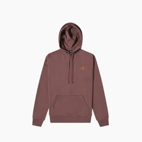 NB ESSENTIALS HOODED BROWN & ORANGE - UT21500