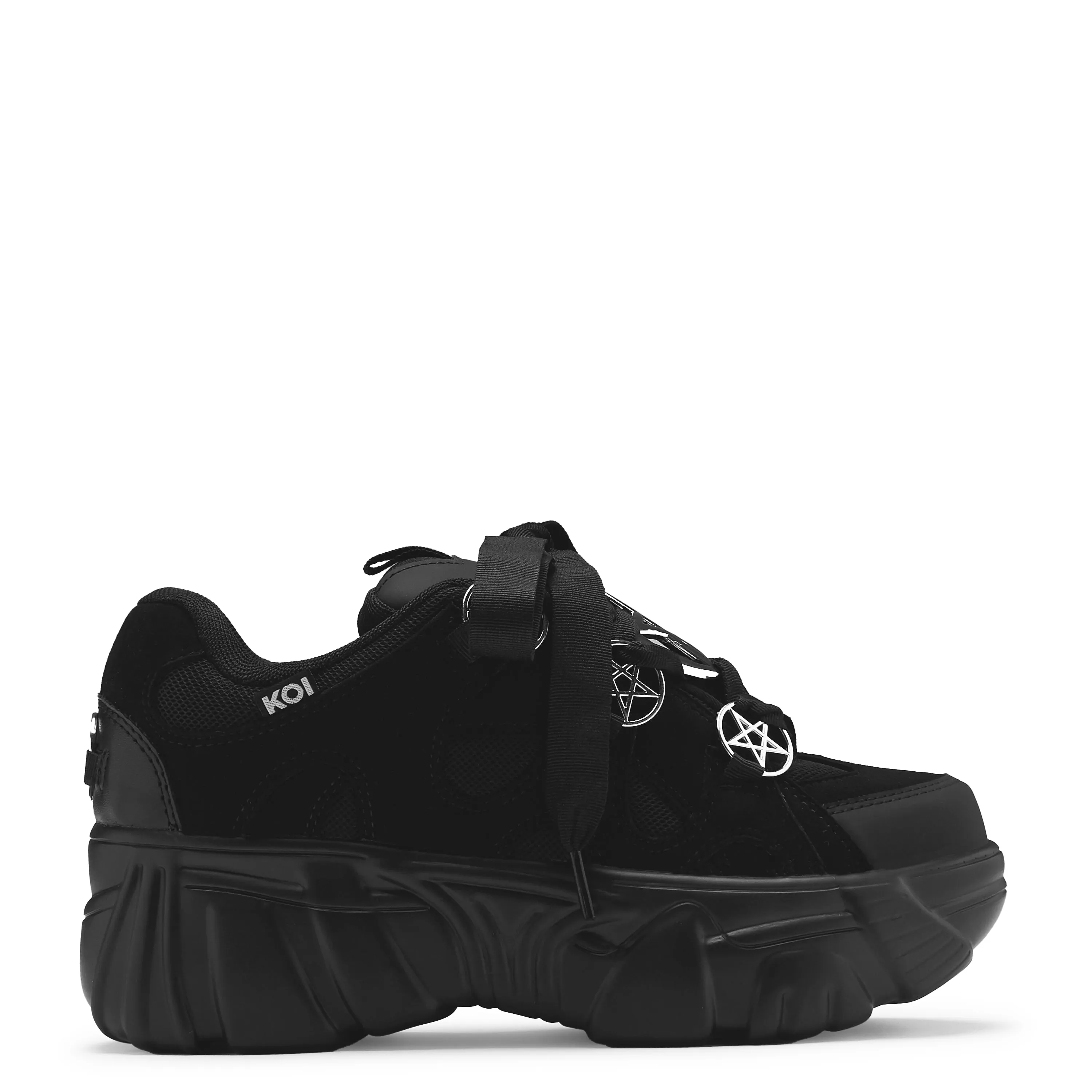 Necromancer Chunky Platform Trainers - Black