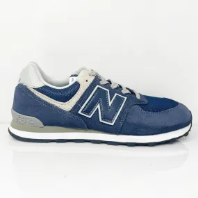 New Balance Boys 574 GC574GV Blue Casual Shoes Sneakers Size 5.5 M